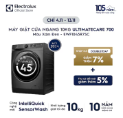 Máy giặt cửa ngang 11kg UltimateCare 700 - Xám đen Onyx (EWF1143R7SC)