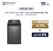 Máy giặt cửa trên 14kg UltimateCare 700 - Xám đen (EWT1474M7SA)