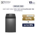 Máy giặt cửa trên 12kg UltimateCare 700 - Xám đen (EWT1274M7SA)