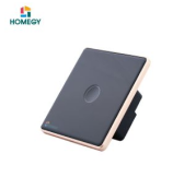 Công tắc cảm ứng thông minh Homegy Wifi 1 nút kính lõm