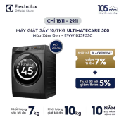 Máy giặt sấy 10/7kg UltimateCare 500 - Xám đen Onyx
